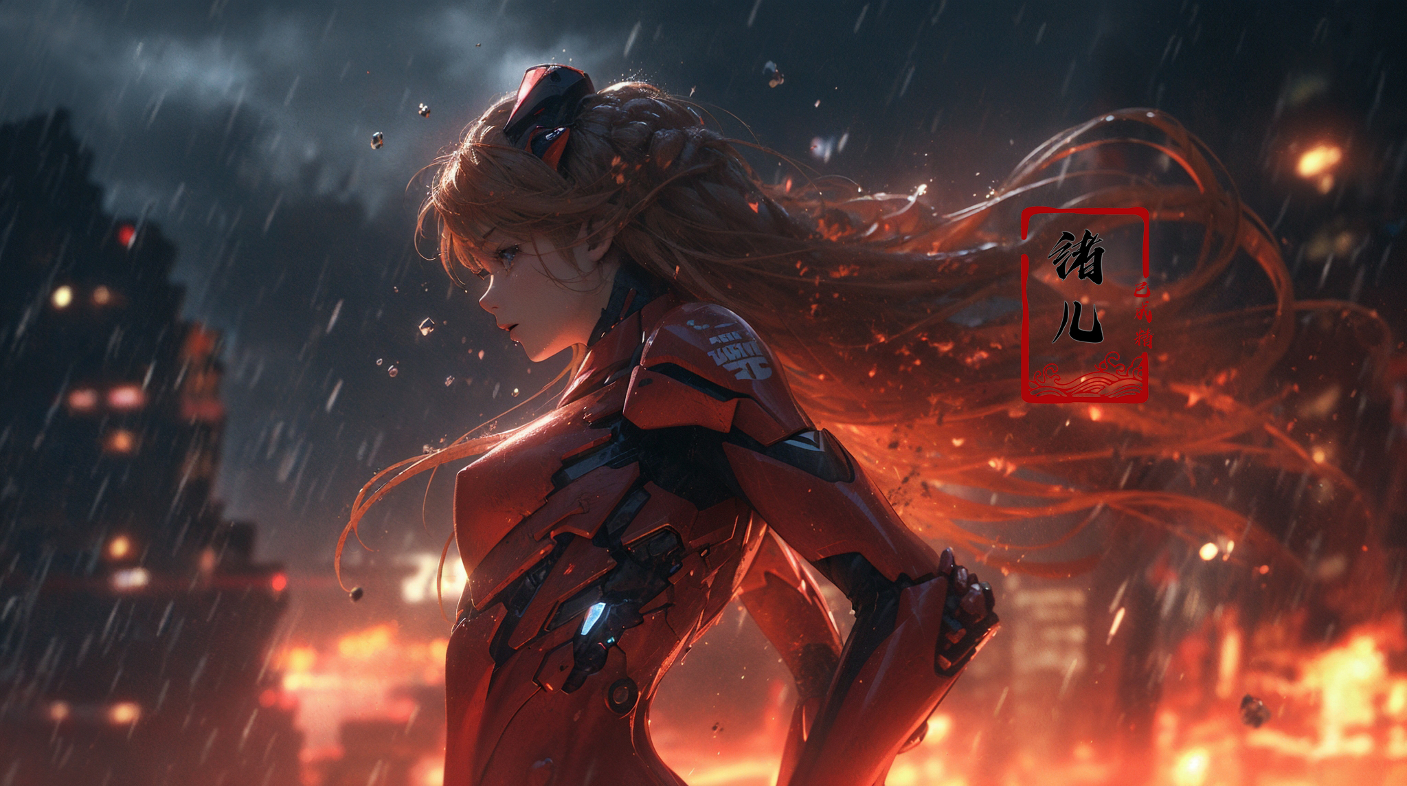 606247209521969166-2282517215-Epic CG masterpiece, Asuka Langley Soryu,hdr,dtm, full ha, in the style of mecha anime, like a god The dancing long knife chargi.jpg